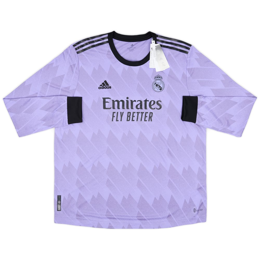 2022-23 Real Madrid Authentic Away L/S Shirt (S)