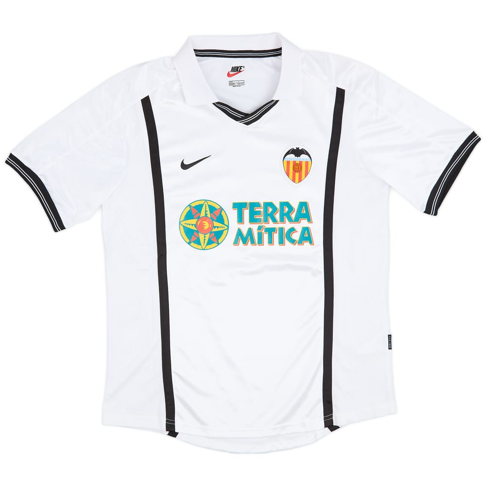 2000-01 Valencia Home Shirt - 9/10 - (L.Boys)