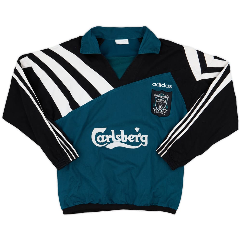 1995-96 Liverpool adidas Drill Top - 8/10 - (L)