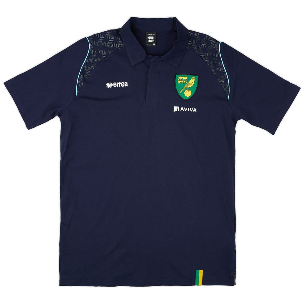2013-14 Norwich Errea Polo T-Shirt - As New