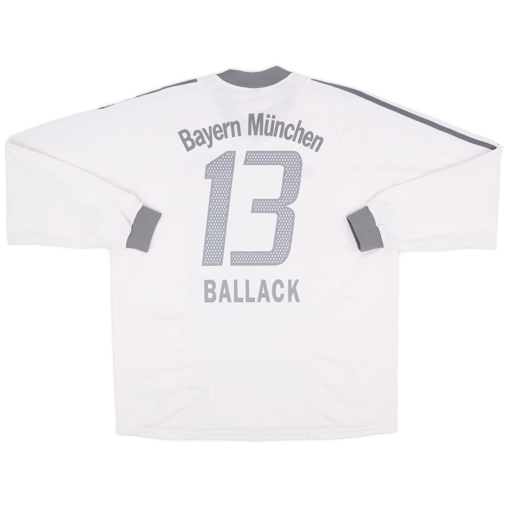 2002-03 Bayern Munich Away L/S Shirt Ballack #13 - 9/10 - (XL)