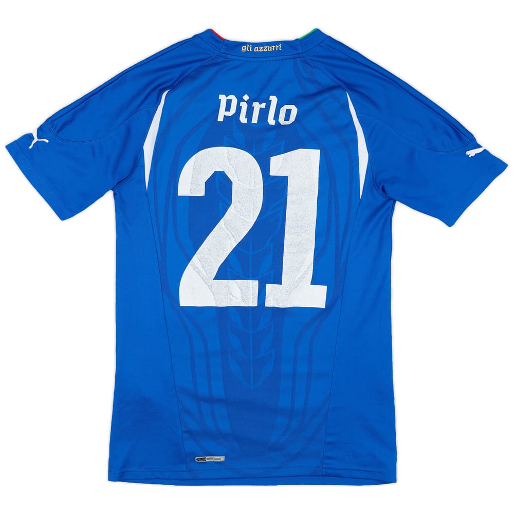 2010-12 Italy Home Shirt Pirlo #21 - 6/10 - (S)