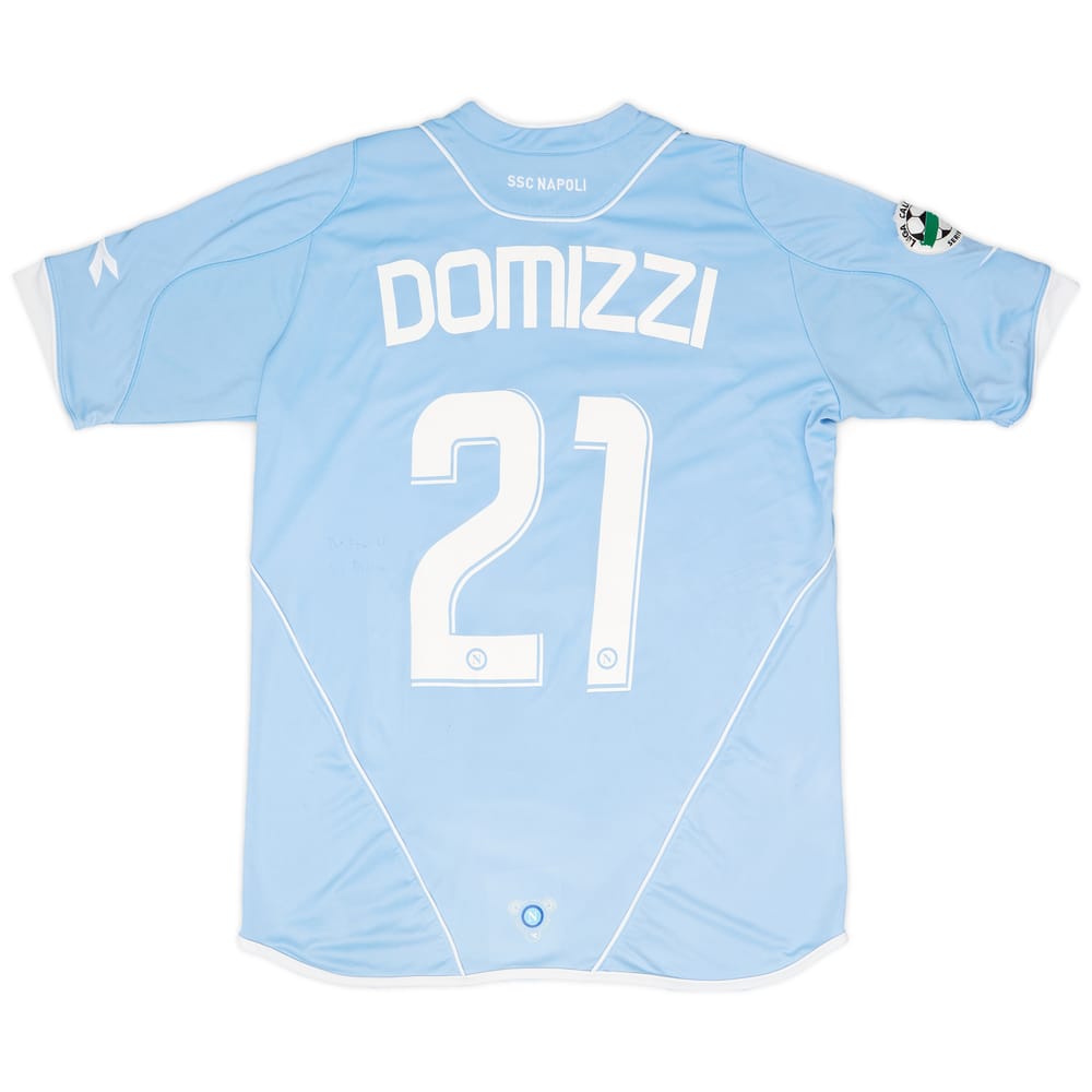 2007-08 Napoli Home Shirt Domizzi #21 - 4/10 - (L)