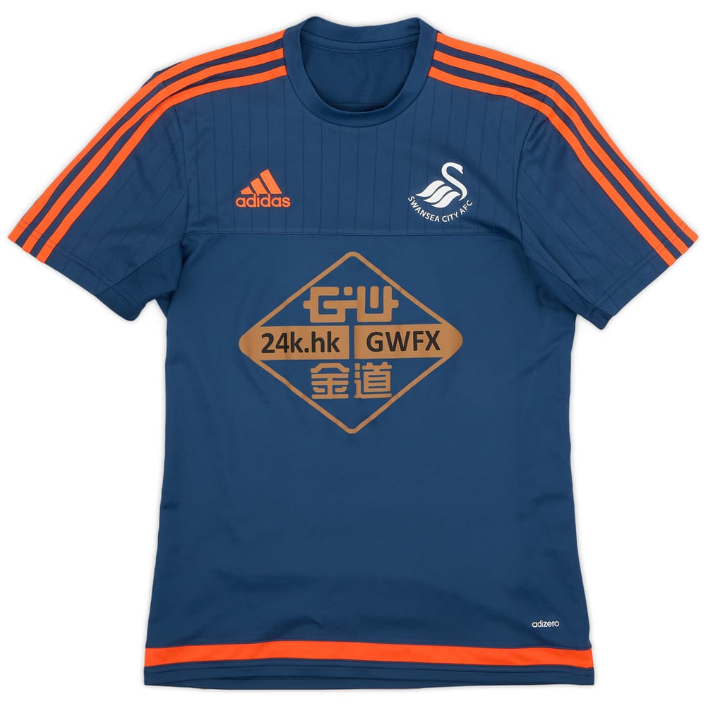2015-16 Swansea adidas Training Shirt - 9/10 - (M)