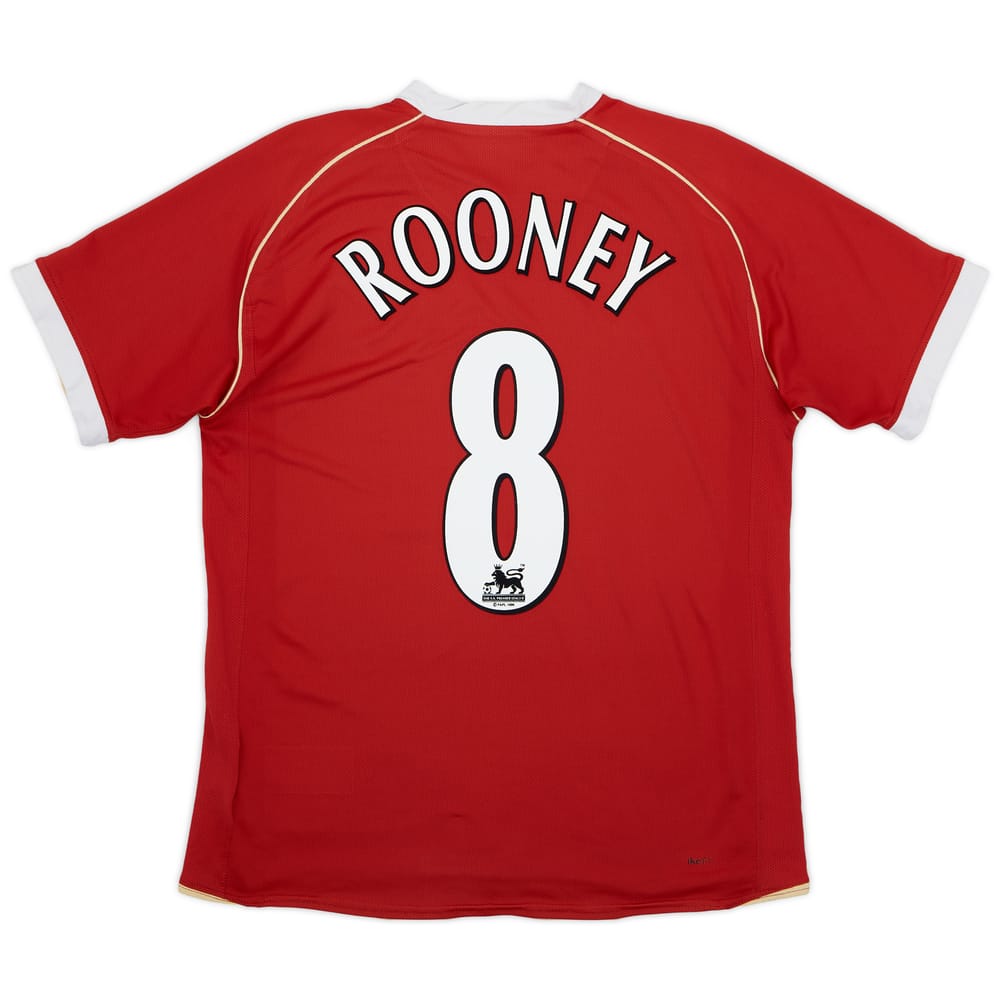 2006-07 Manchester United Home Shirt Rooney #8 - 6/10 - (M)