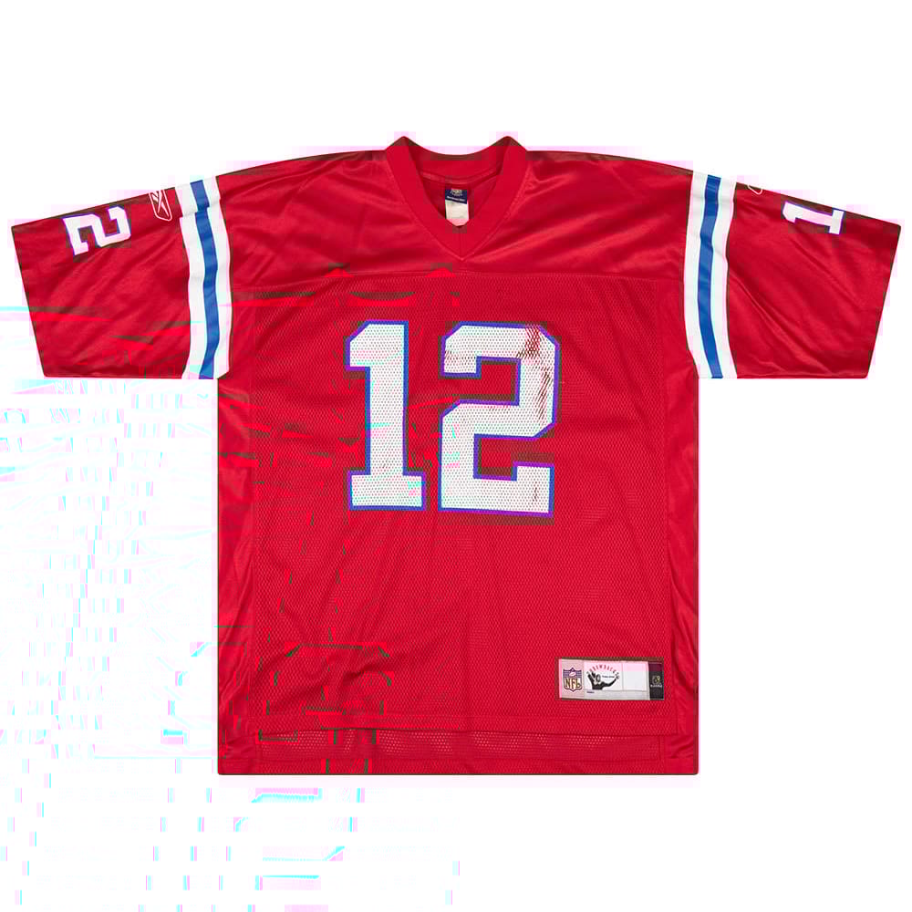 1963 New England Patriots Brady #12 Reebok Throwback Jersey (Home) XL
