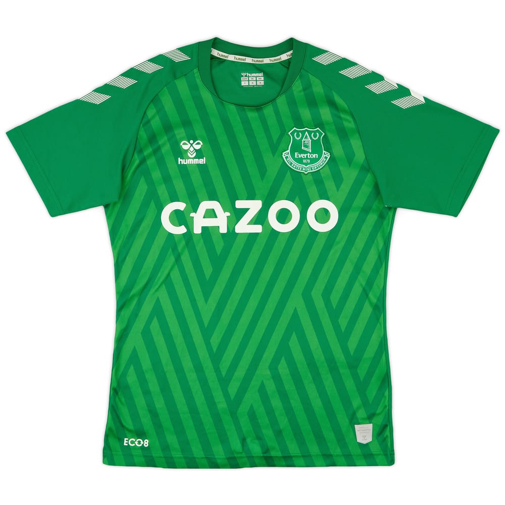 2021-22 Everton GK S/S Shirt - 7/10 - (S)