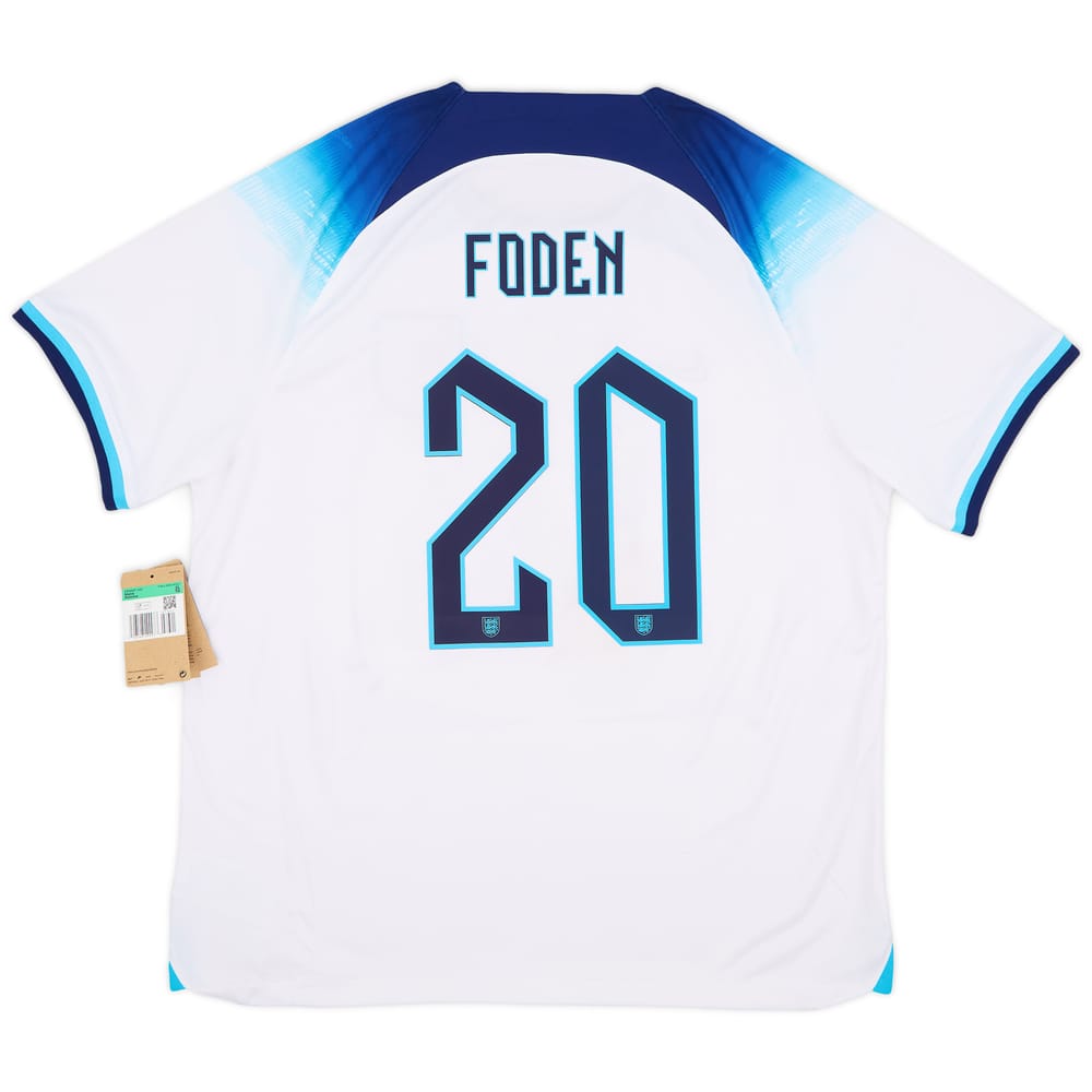 2022-23 England Home Shirt Foden #20 (XL)