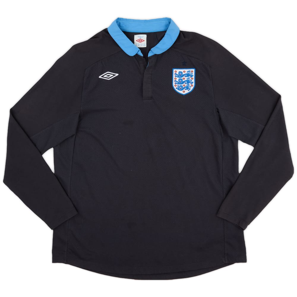 2011-12 England Away L/S Shirt - 7/10 - (XL)