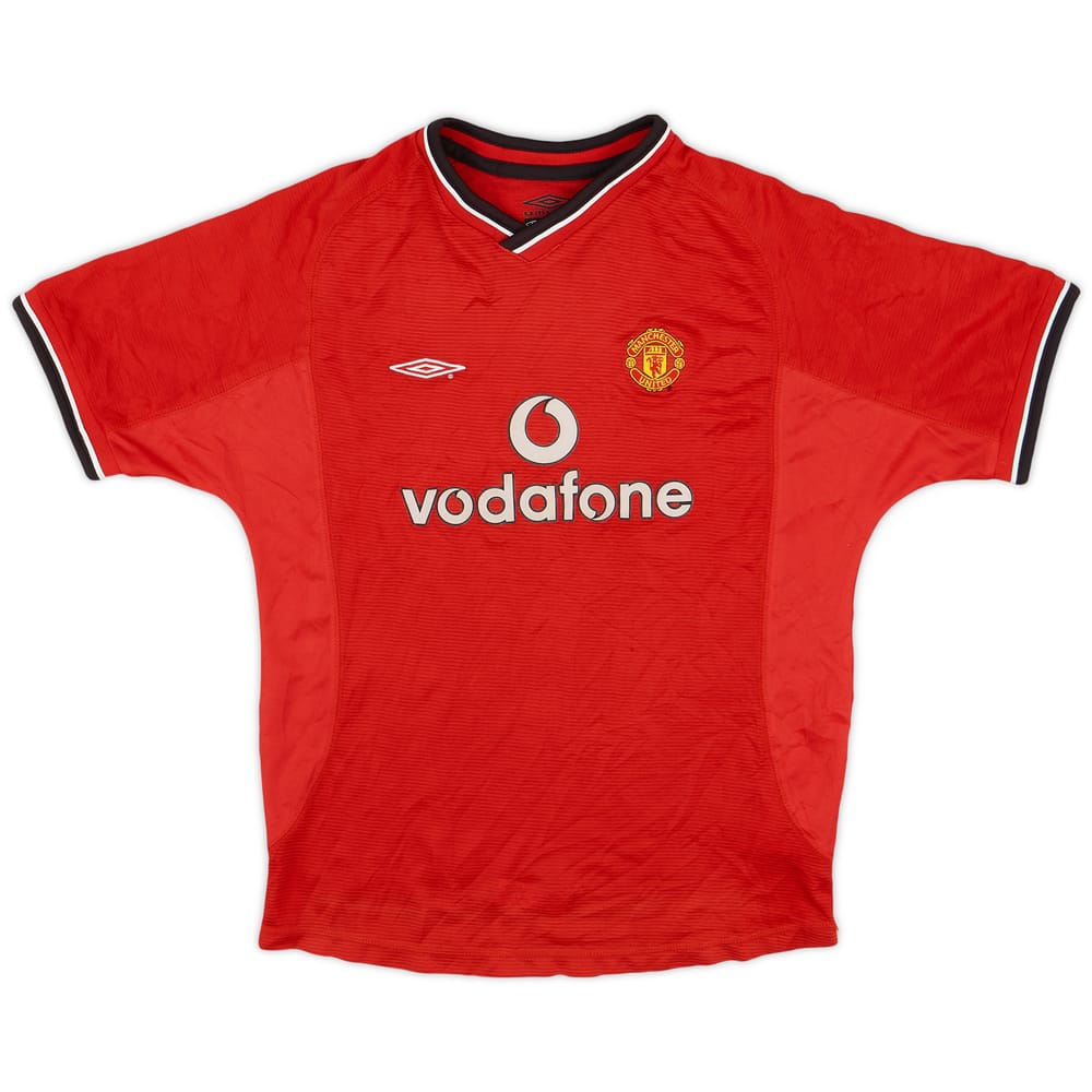 2000-02 Manchester United Home Shirt - 6/10 - (L.Boys)