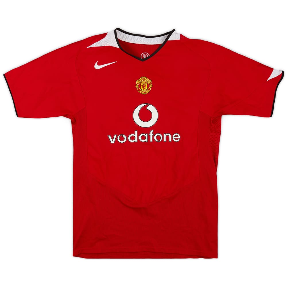 2004-06 Manchester United Home Shirt - 8/10 - (XL.Boys)