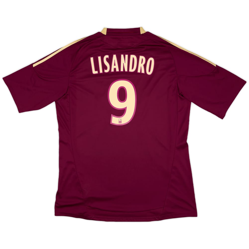 2010-11 Lyon Away Shirt Lisandro #9 - 7/10 - (XL)