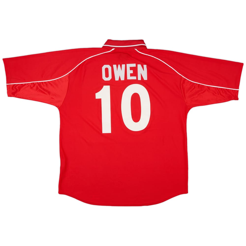2000-02 Liverpool Home Shirt Owen #10 - 8/10 - (XXL)