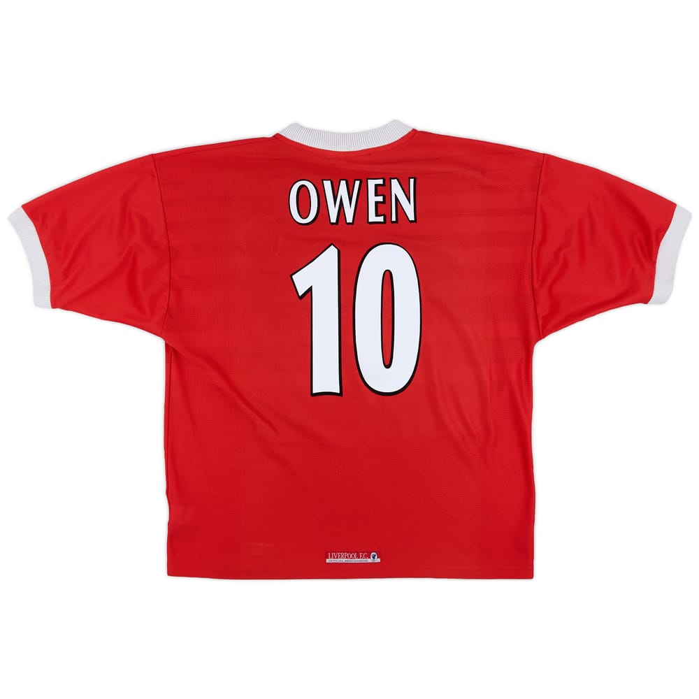 1998-00 Liverpool Home Shirt Owen #10 - 5/10 - (XL)