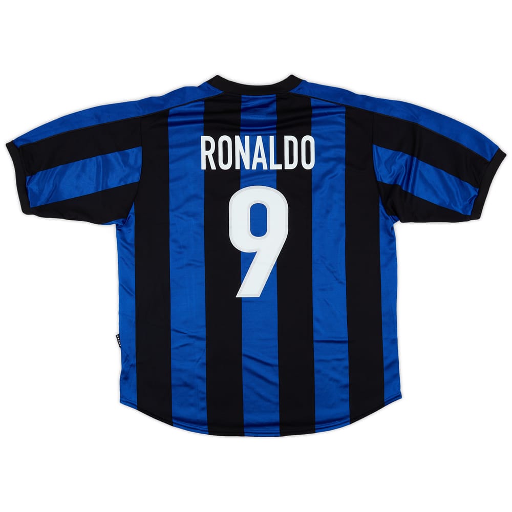 1999-00 Inter Milan Home Shirt Ronaldo #9 (XL)