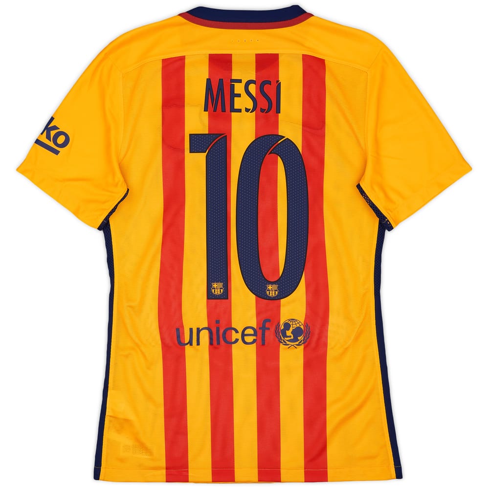 2015-16 Barcelona Authentic Away Shirt Messi #10 - 10/10 - (S)