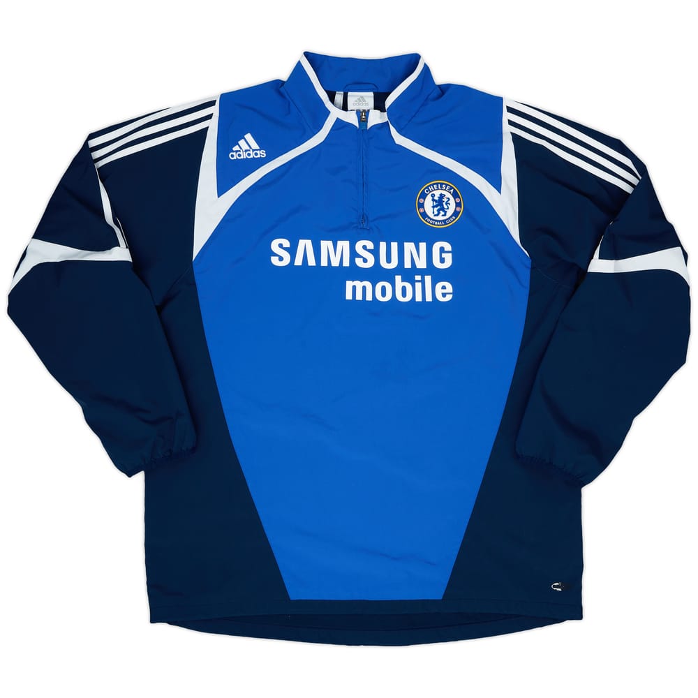 2007-08 Chelsea adidas 1/4 Zip Drill Top - 9/10 - (XL)