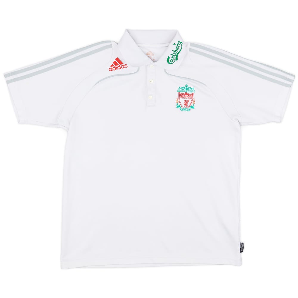 2008-09 Liverpool adidas Polo Shirt - 6/10 - (L)