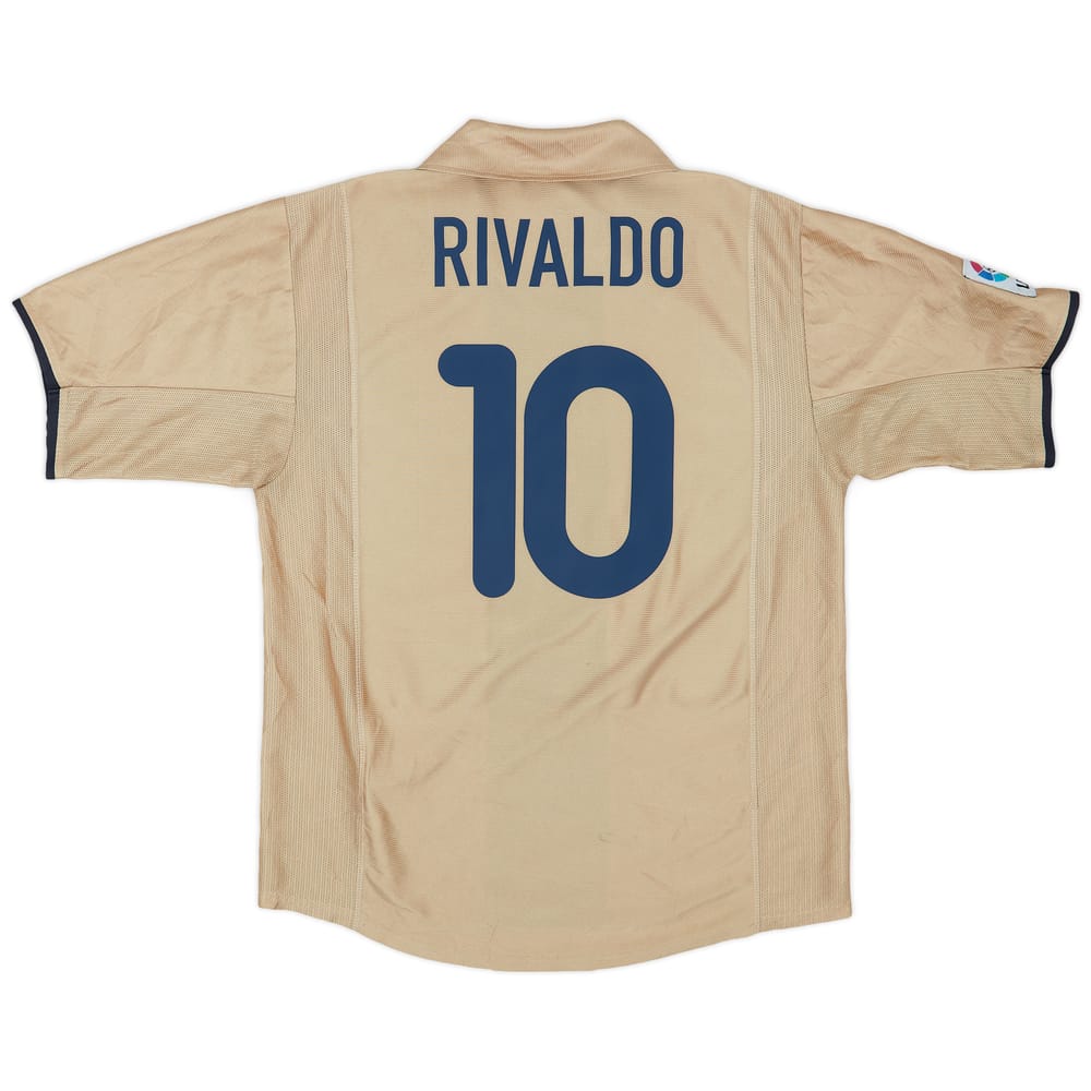 2001-03 Barcelona Away Shirt Rivaldo #10 - 5/10 - (M)