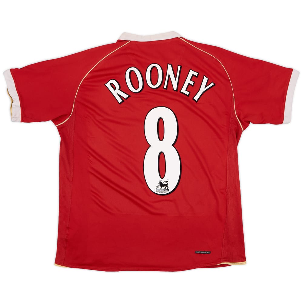 2006-07 Manchester United Home Shirt Rooney #8 - 5/10 - (M)