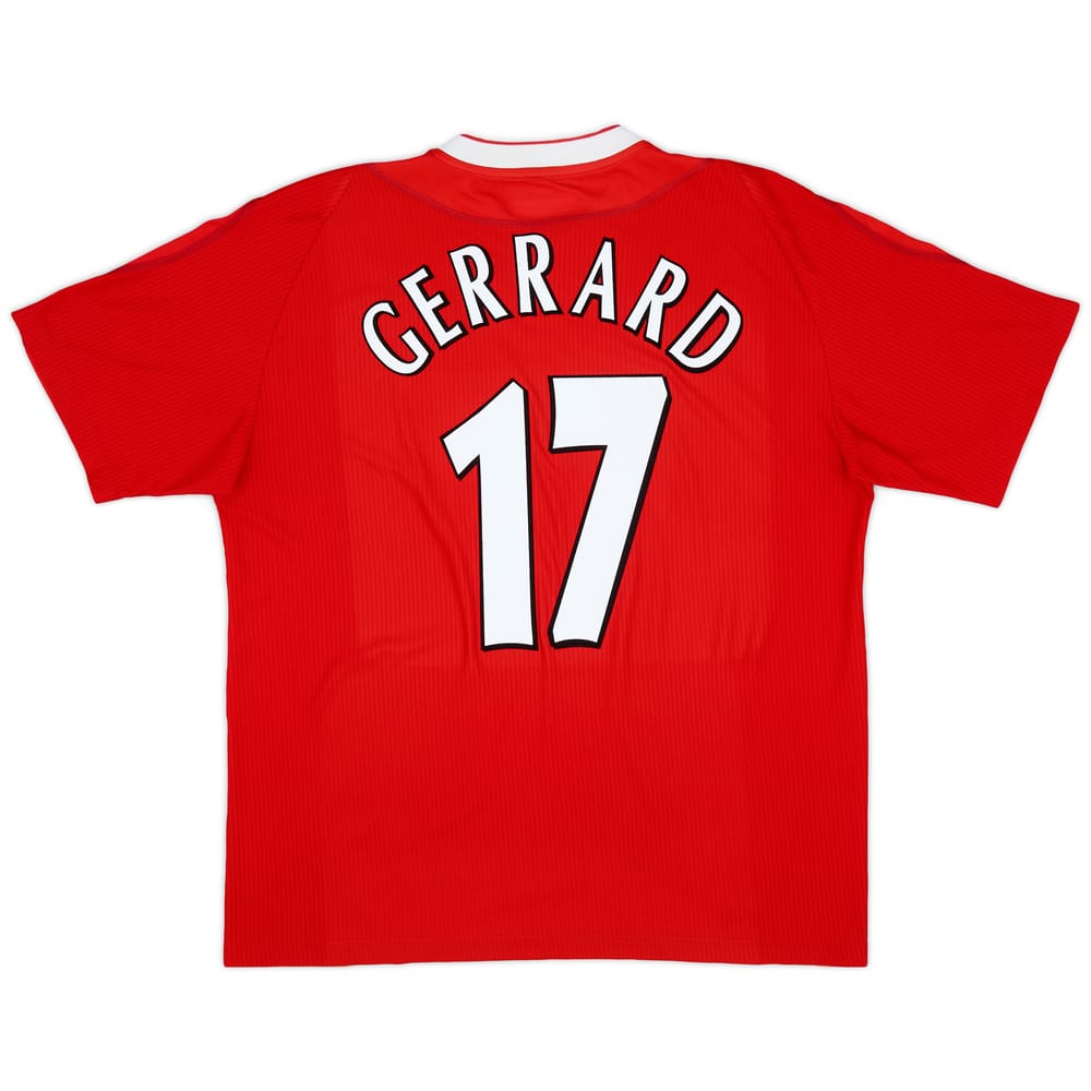 2002-04 Liverpool Home Shirt Gerrard #17 - 8/10 - (L)