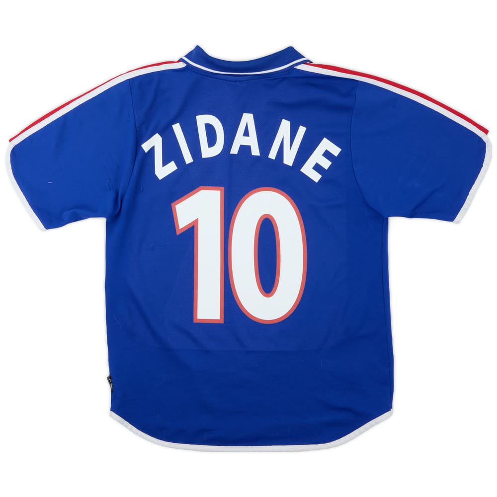 2000-02 France Home Shirt Zidane #10 - 8/10 - (S)