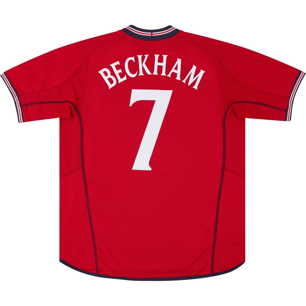 2002-04 England Away Shirt Beckham #7