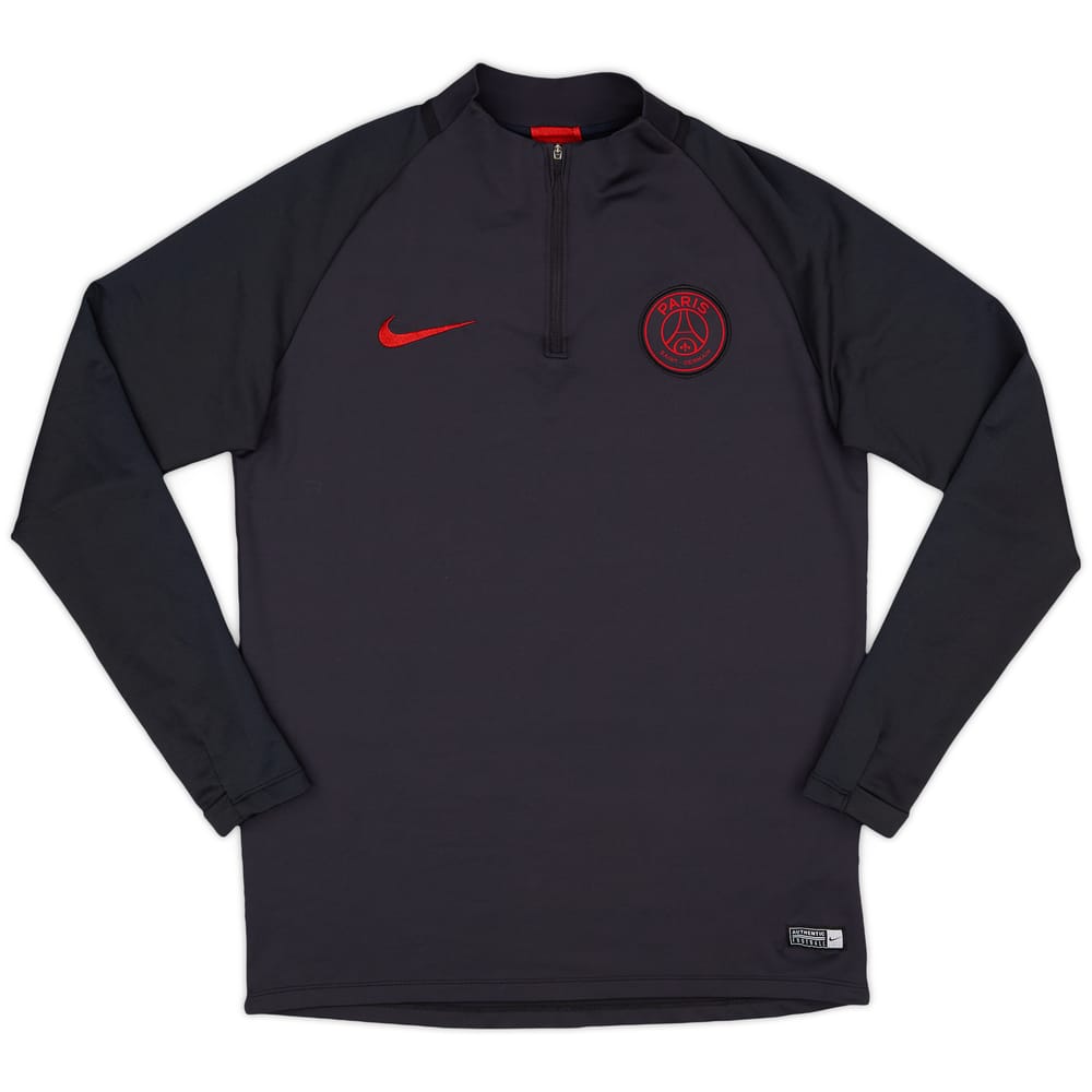 2019-20 Paris Saint-Germain Nike 1/4 Zip Drill Top - 9/10 - (M)
