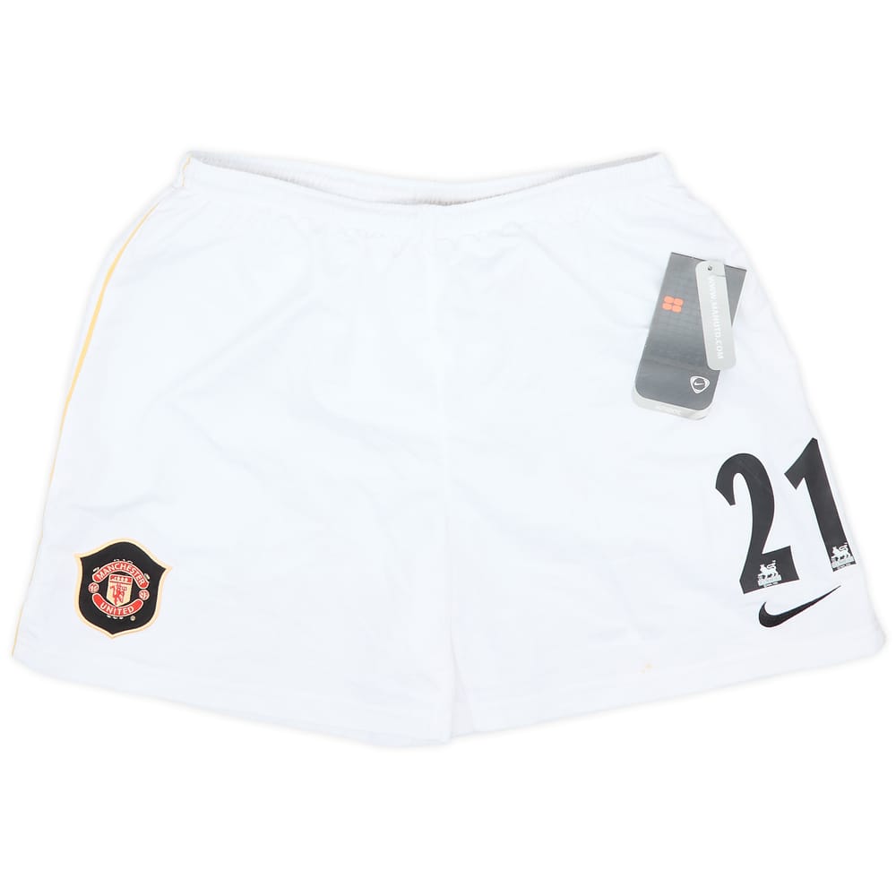 2006-07 Manchester United Away Shorts #21 (XL.Boys)