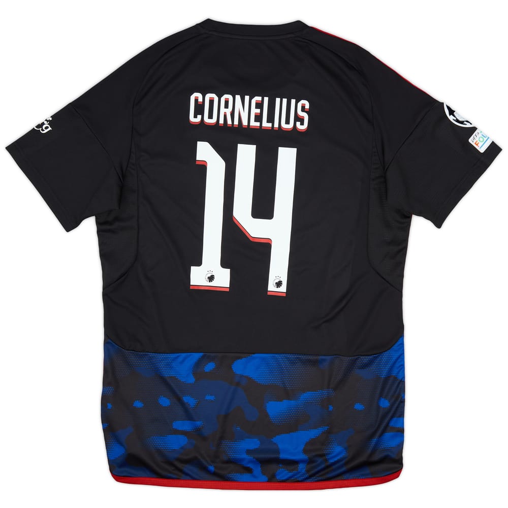 2023-24 Copenhagen Champions League Match Issue Away Shirt Cornelius #14