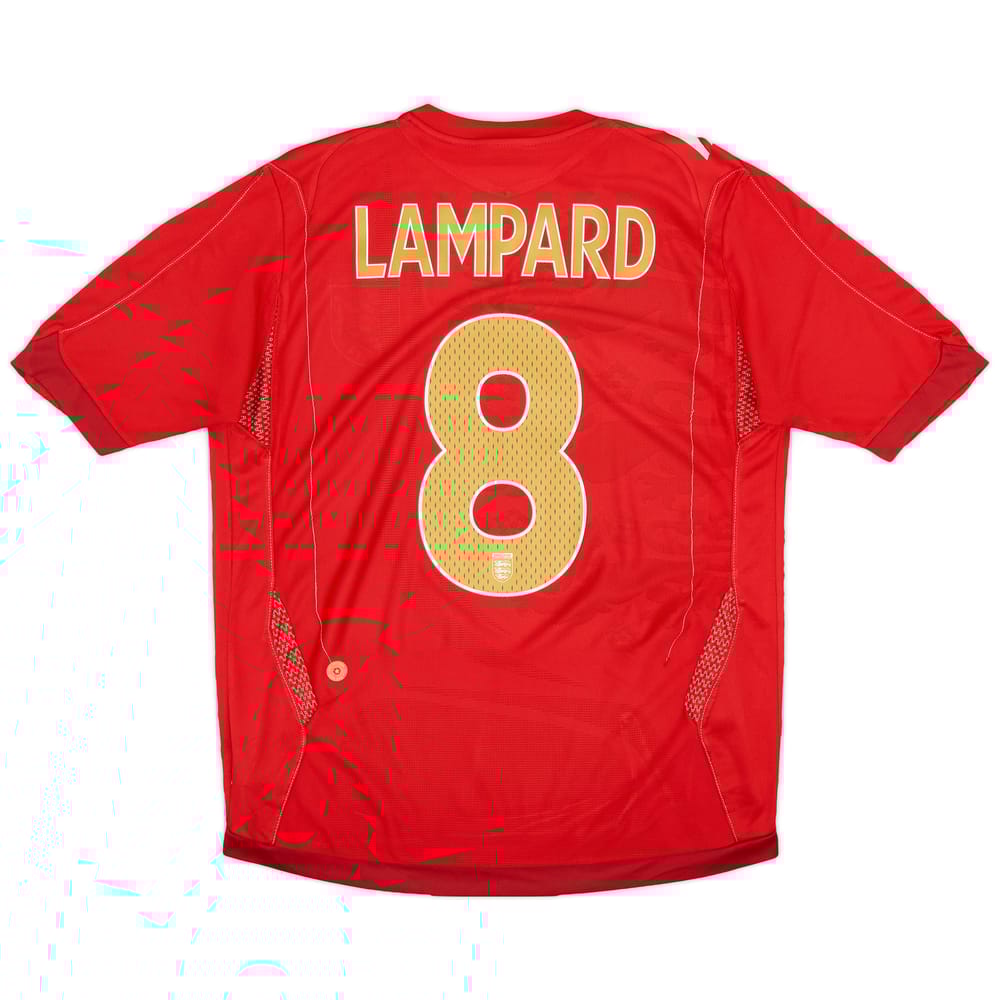 2006-08 England Away Shirt Lampard #8 - 6/10 - (M)