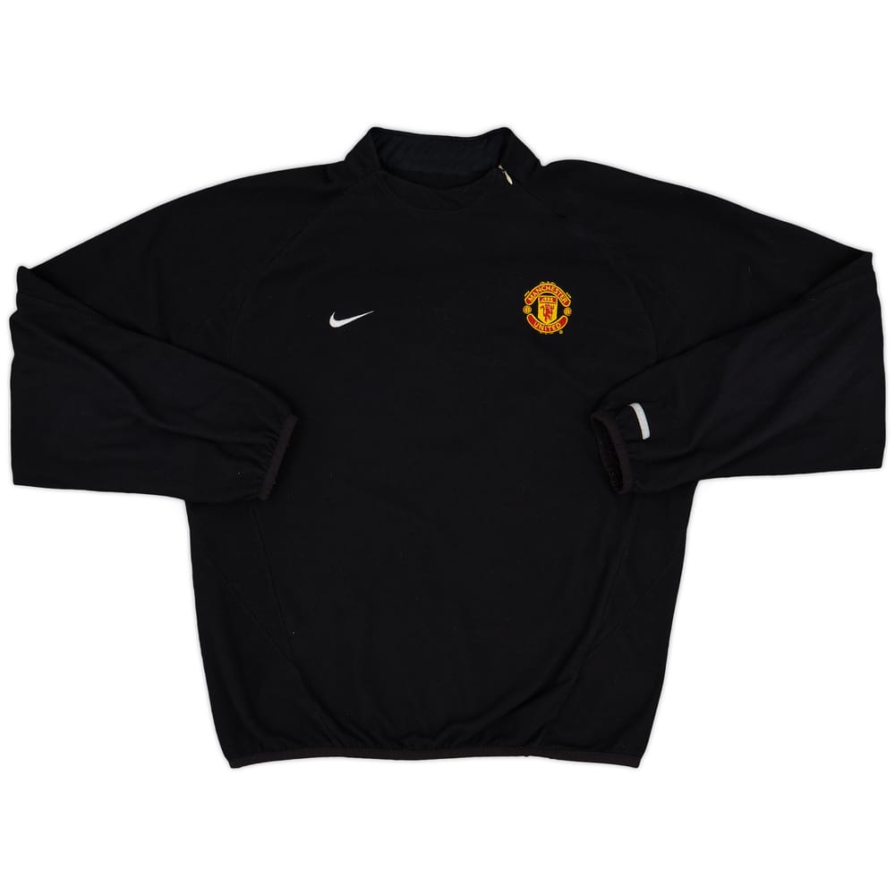 2002-03 Manchester United Nike 1/4 Zip Fleece Top - 8/10 - (XL)