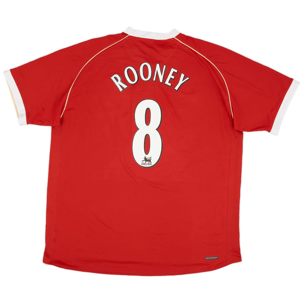 2006-07 Manchester United Home Shirt Rooney #8 - 8/10 - (XXL)