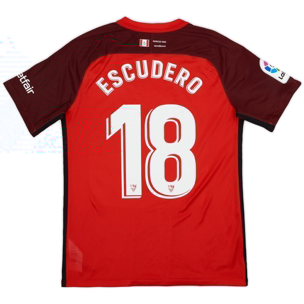 2018-19 Sevilla Away Shirt Escudero #18 - 7/10 - (L)