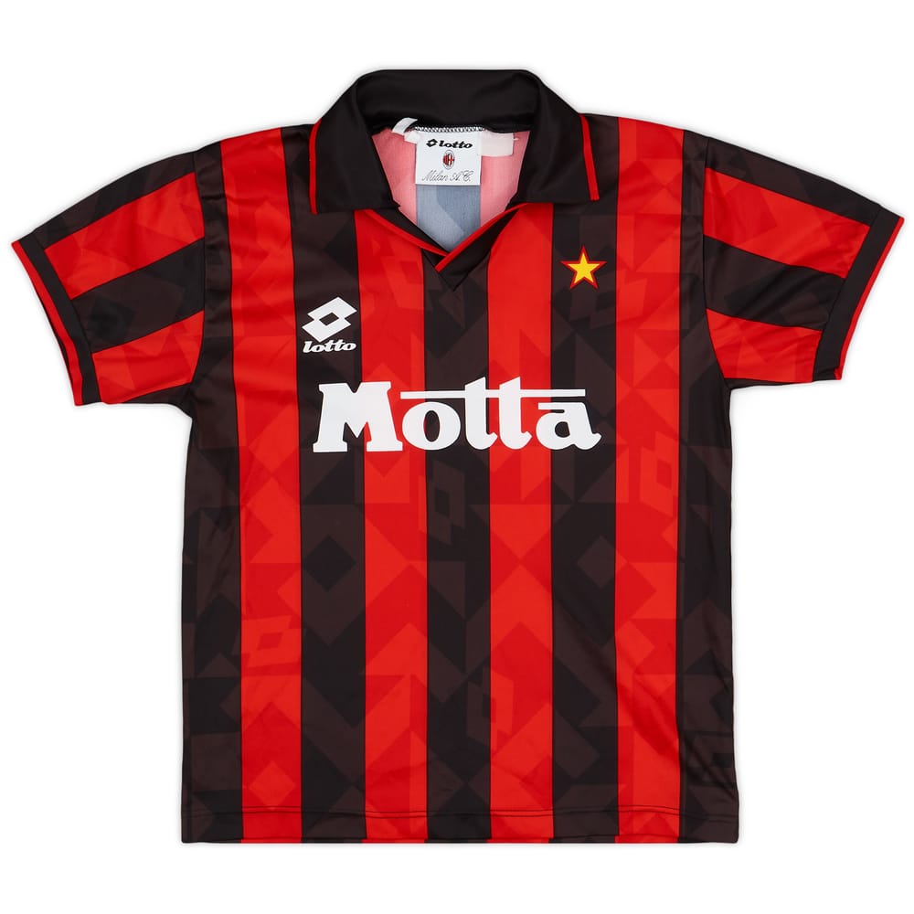 1993-94 AC Milan Home Shirt - 9/10 - (XL.Boys)