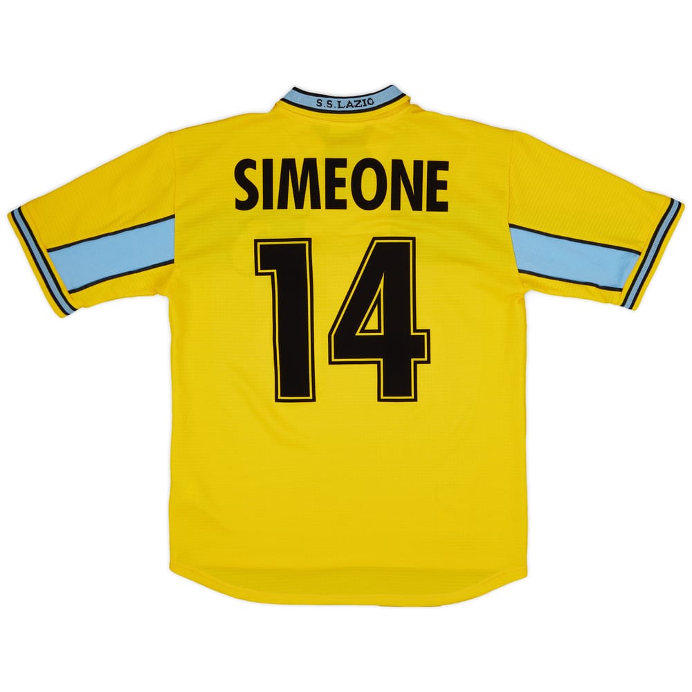 1999-00 Lazio Third Shirt Simeone #14 - 9/10 - (L)