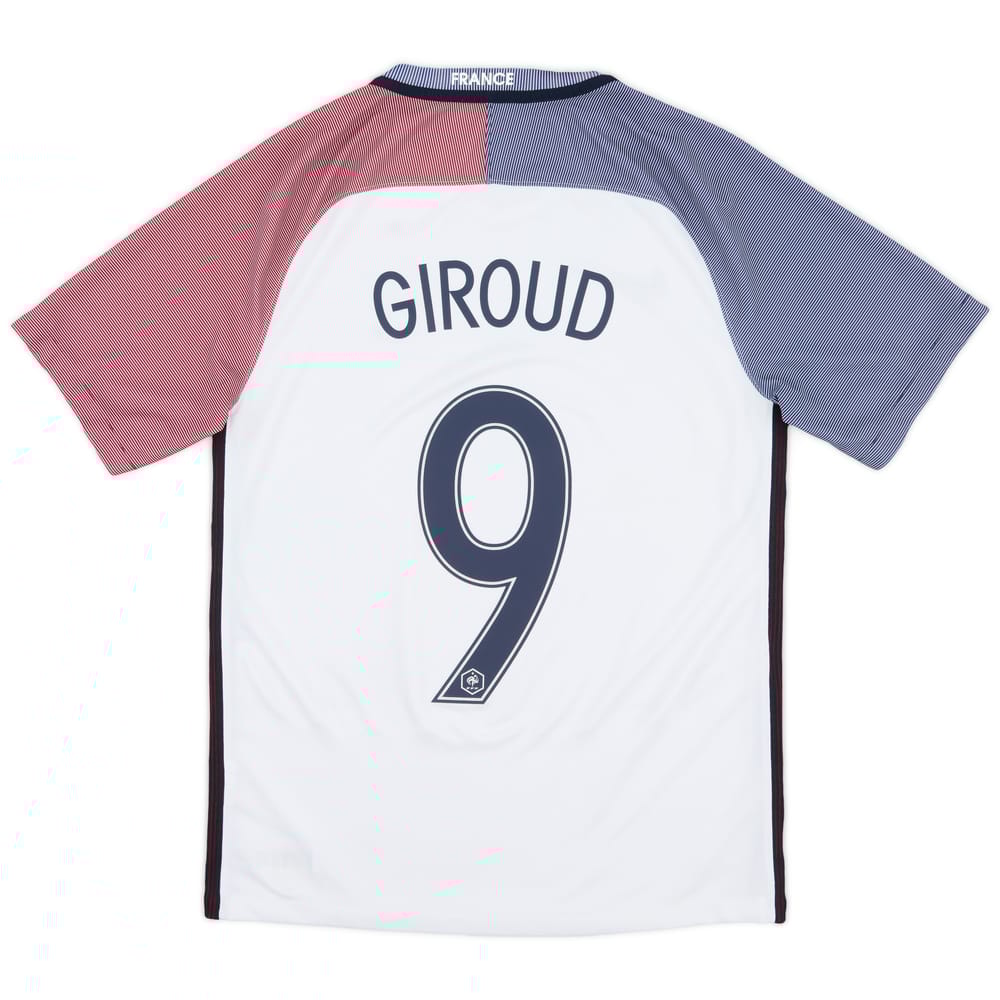 2016-17 France Away Shirt Giroud #9 - 9/10 - (S)