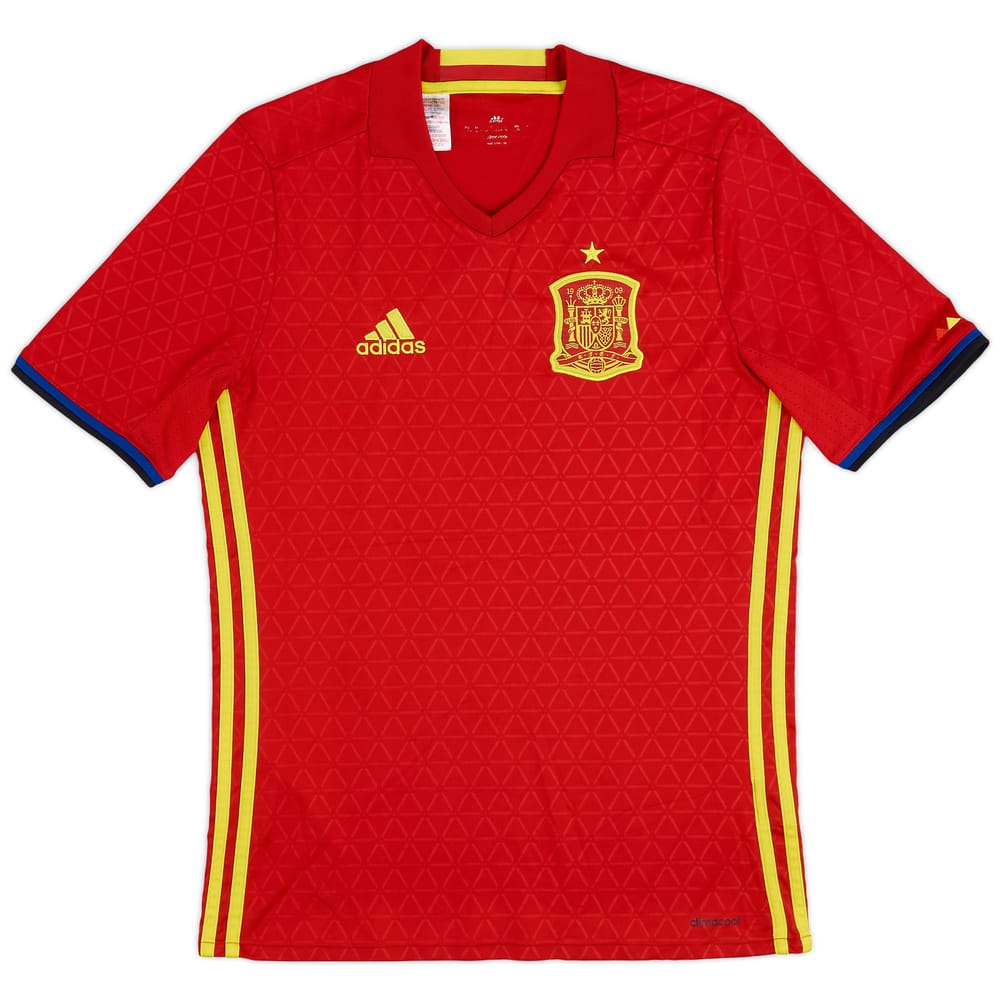 2016-17 Spain Home Shirt - 8/10 - (XL.Boys)