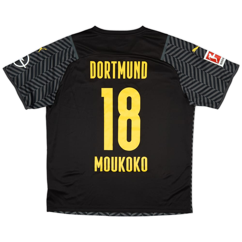 2021-22 Borussia Dortmund Away Shirt Moukoko #18 (XL)