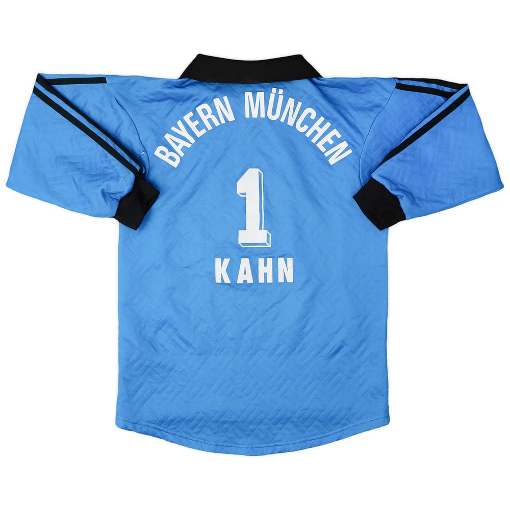 1996-98 Bayern Munich GK Shirt Kahn #1 - 8/10 - (L.Boys)