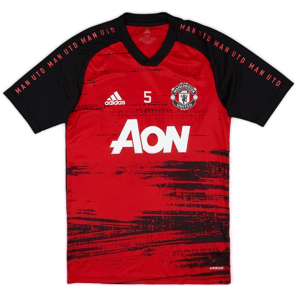 2020-21 Manchester United Player Issue adidas Training Shirt #5 - 9/10 - (XS)