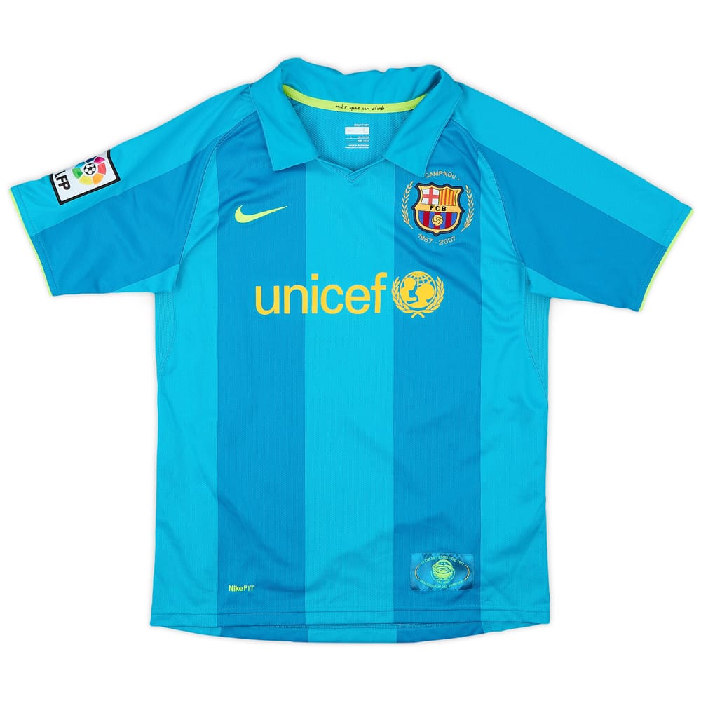 2007-09 Barcelona Away Shirt - 8/10 - (L.Boys)