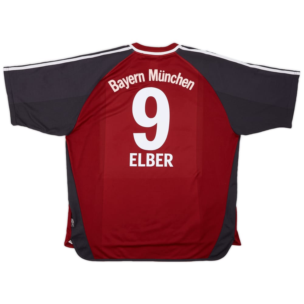 2001-02 Bayern Munich Home Shirt Elber #9 - 6/10 - (XXL)