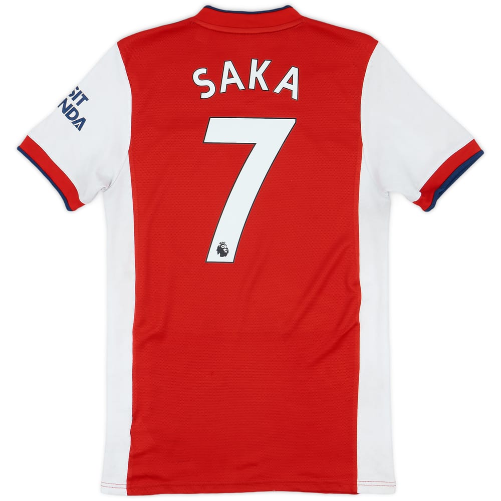 2021-22 Arsenal Home Shirt Saka #7 - 6/10 - (S)