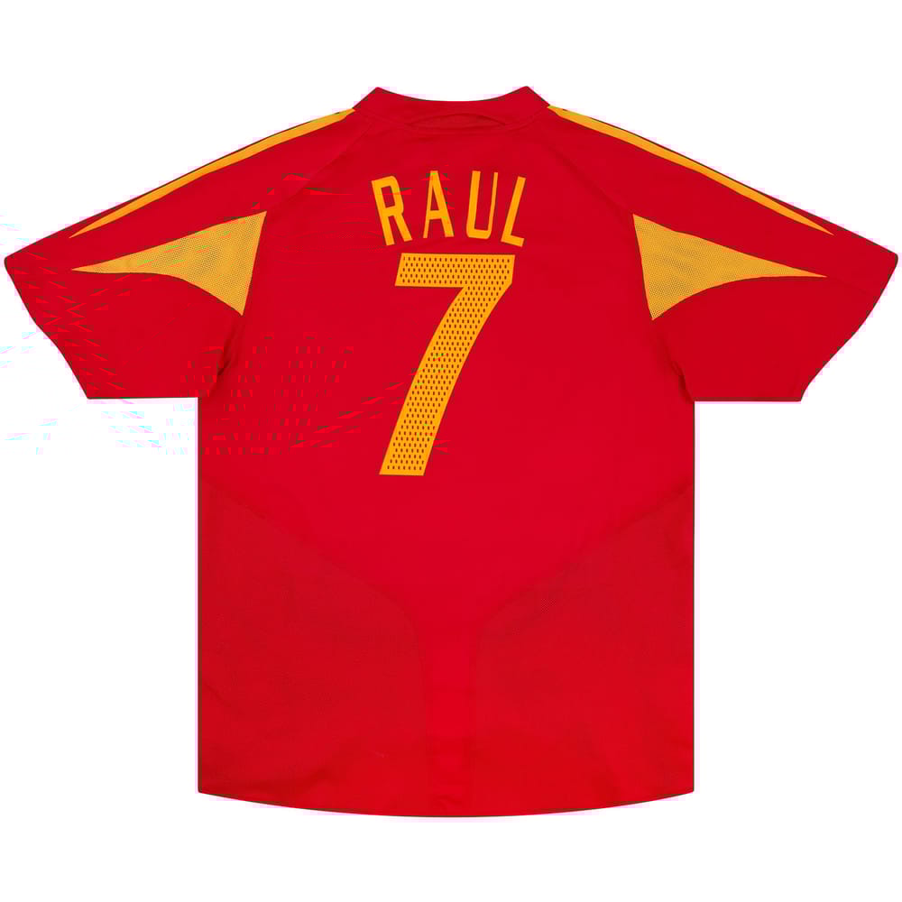 2004-06 Spain Home Shirt Raul #7 - 8/10 - (S)
