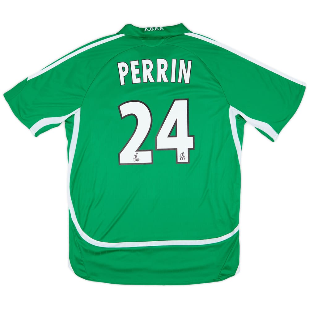 2006-07 Saint Etienne Home Shirt Perrin #24 - 9/10 - (L)
