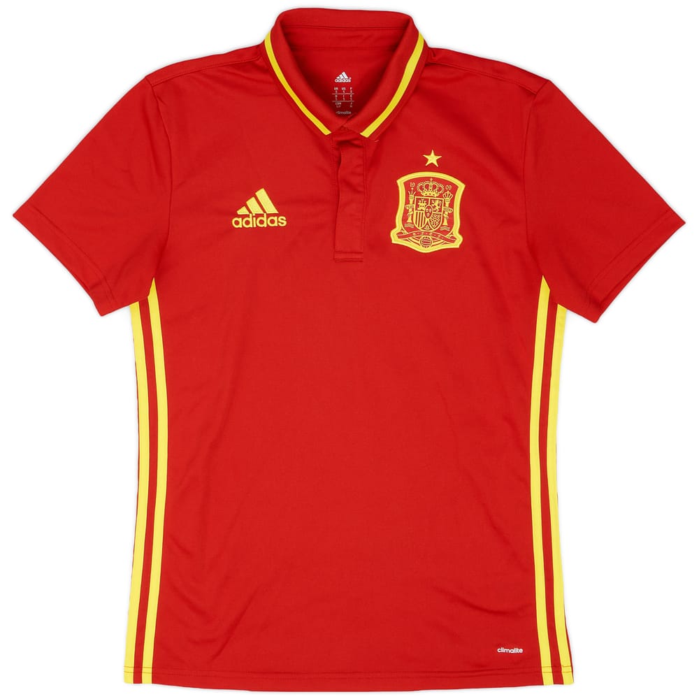 2016-17 Spain adidas Polo Shirt - 9/10 - (S)