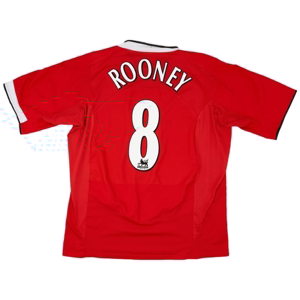 2004-06 Manchester United Home Shirt Rooney #8 - 6/10 - (L)
