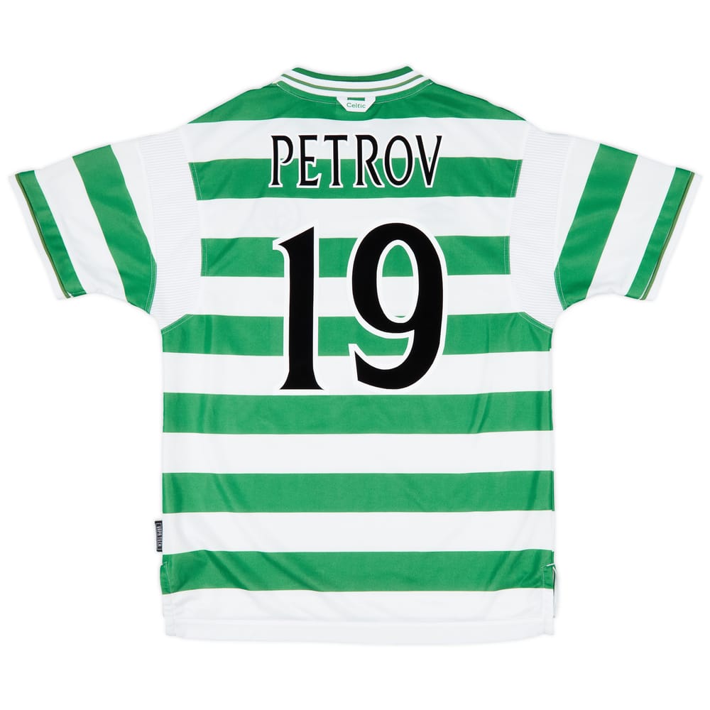 1999-01 Celtic Home Shirt Petrov #19 - 9/10 - (L)