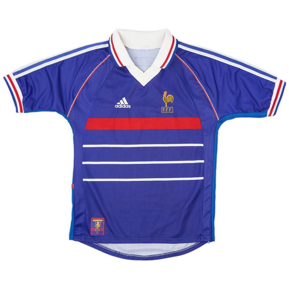 1998-00 France Home Shirt - 8/10 - (XL.Boys)